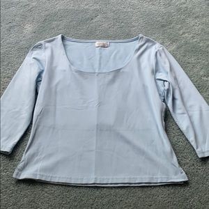 Light blue top